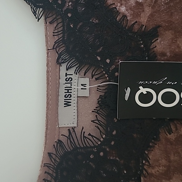 Velour slip with lace, Medium - Picture 2 of 3